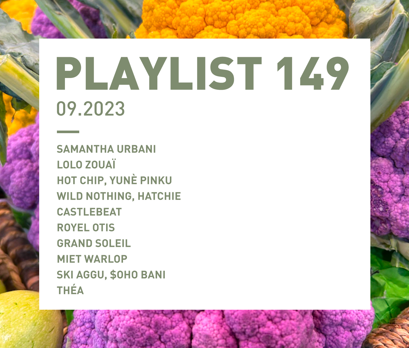 Playlist 149 : Samantha Urbani, Hot Chip, Royel Otis, Miet Warlop, Ski Aggu, etc.